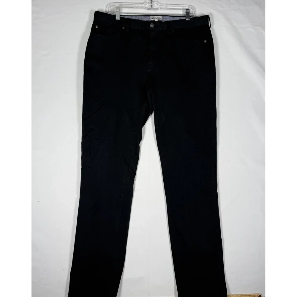 Peter Millar Ultimate Sateen 5-Pocket Golf Pants Black Mens Size 36x33 ME0B39